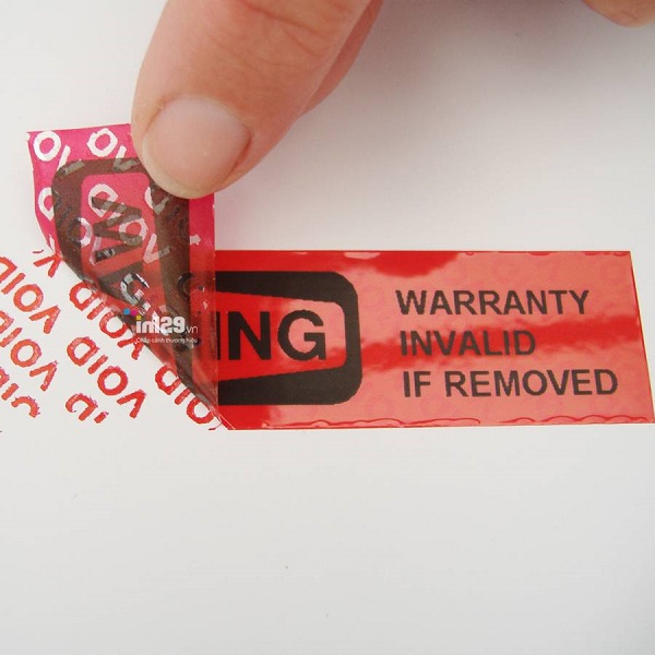 hạn chế của tem bảo hành truyền thống