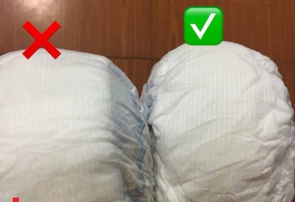 nhận biết qua bề mặt bỉm nhận biết qua bề mặt bỉm