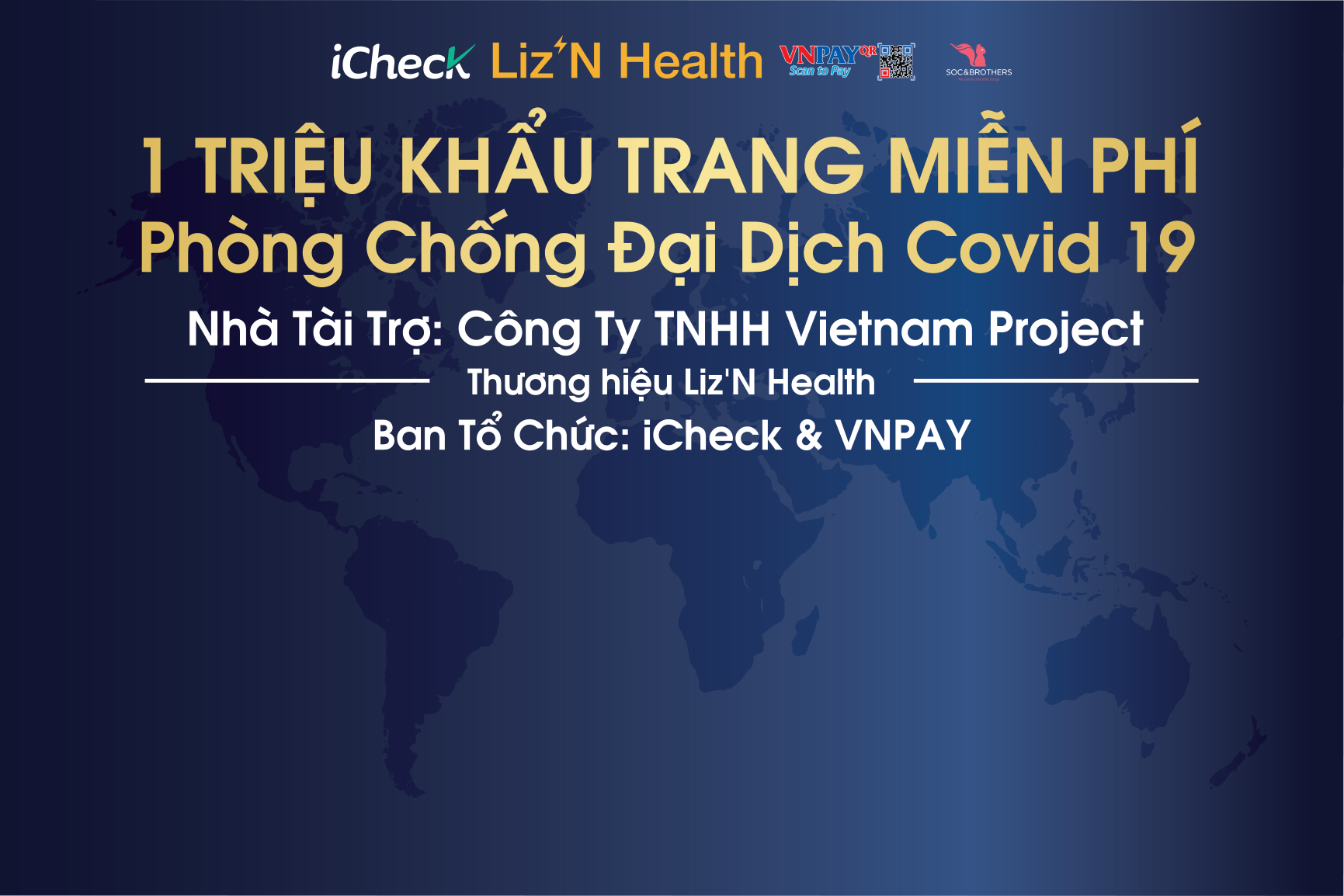 Soc&Brothers ghi diem tu hoat dong phat khau trang mien phi