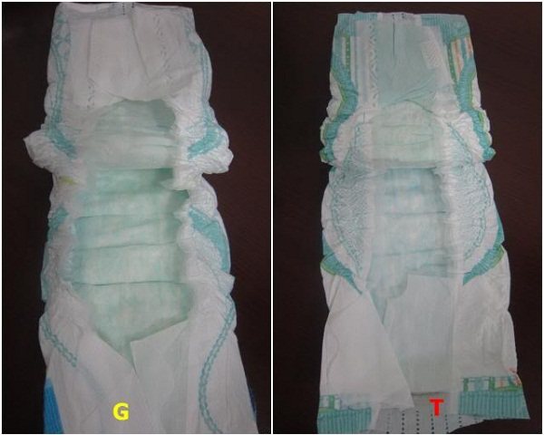 Chất liệu bỉm huggies thật giả Chất liệu bỉm huggies thật giả