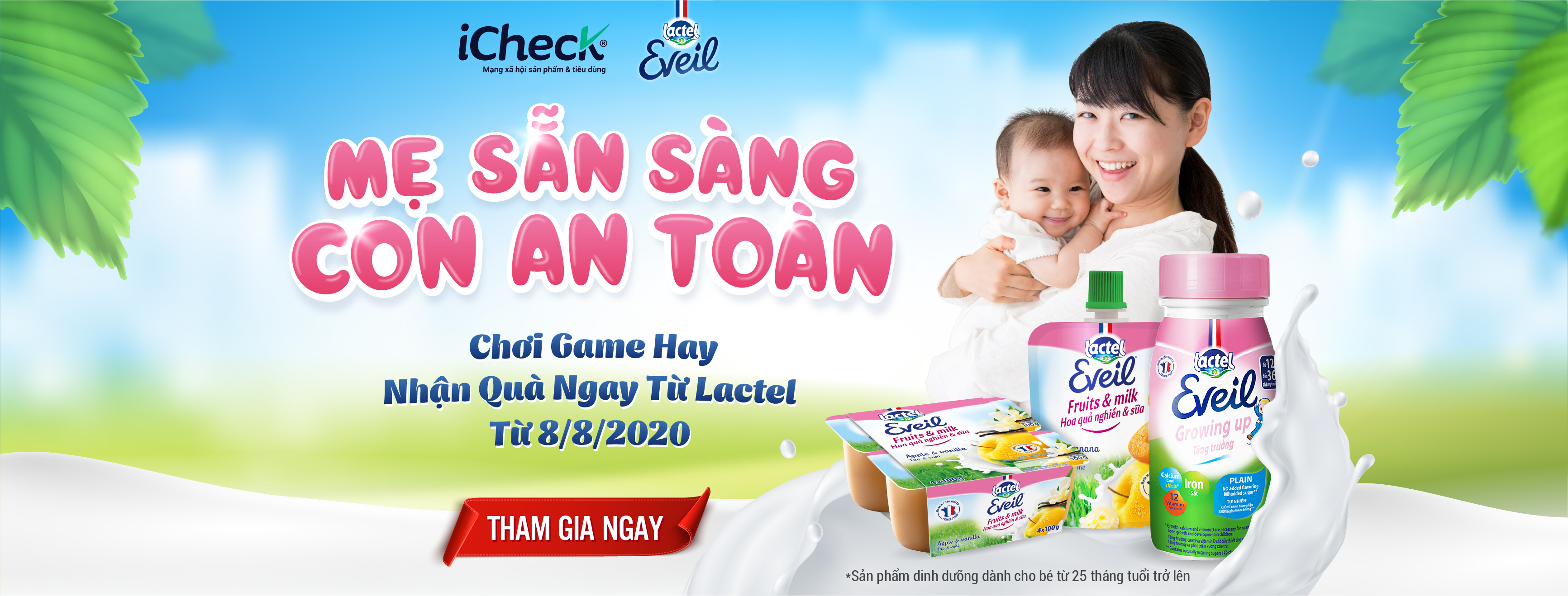 iCheck phoi hop voi Lactel trien khai chuong trinh qua tang co tong gia tri len den 25 trieu