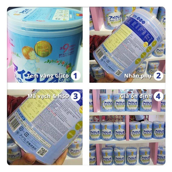 Nhận biết sữa glico thật và giả qua giá cả Nhận biết sữa glico thật và giả qua giá cả