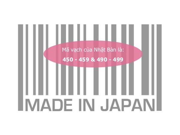 mã vạch có 3 số đầu là 490 là hàng của Nhật Bản