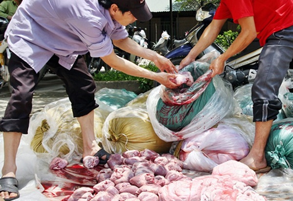 thực phẩm bẩn tràn lan trên thị trường