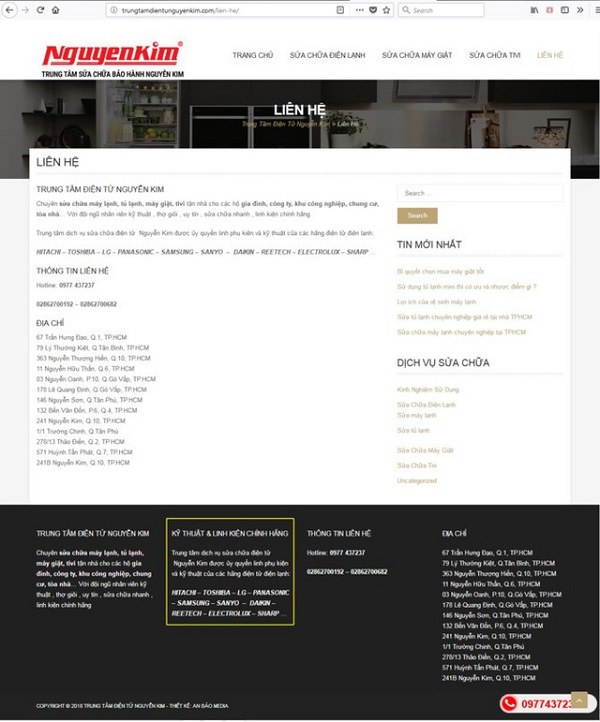 Trang web giả mạo điện máy nguyễn kim Trang web giả mạo điện máy nguyễn kim